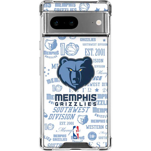 NBA Memphis Grizzlies Historic Blast Google Pixel 7a Clear Case